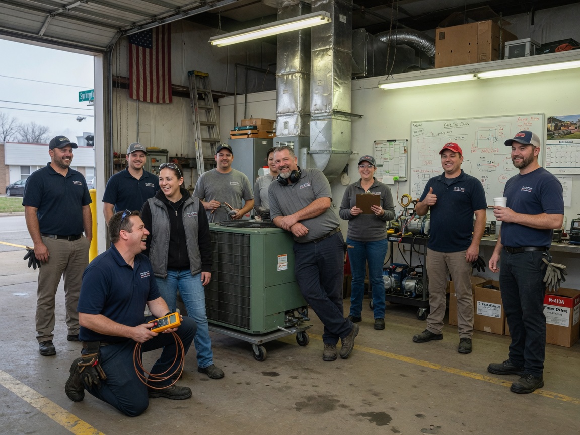 Central Illinois Heating & Cooling team